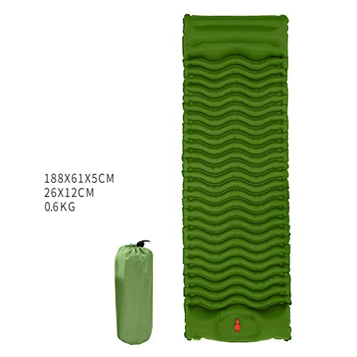 BESPORTBLE Tapete de dormir inflável para tenda, tapete de dormir ultraleve com almofada para caminh