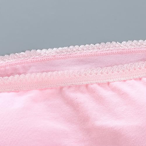 4 Pack Girls Bandeau Strapless Padded Bralettes Cami Wireless Tube Bra Seamless Lace Trim Cotton Bra for 8-14 Years3