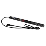 Metered-Breaker-Surge Protection PDU, 240V, L6-30P, 30A, 7200watts, (6) C13 & (2) C19 Outlets, Crypto Mining, Data Centre, ASIC/RIGS, Power Distribution Unit