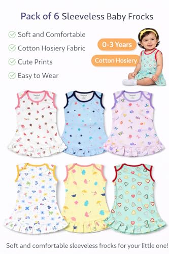 Image of Tinchuk Baby Girl's A-Line Mini Dress(Pack of 6)