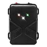 Loraffe Under Hood Animal Repeller Battery Operated Rodent Repellent Ultrasonic Rat Deterrent Keep Mice Away from Car with Ultrasounds and LED Strobe Lights Rodent Defense Vehicle Pest Control