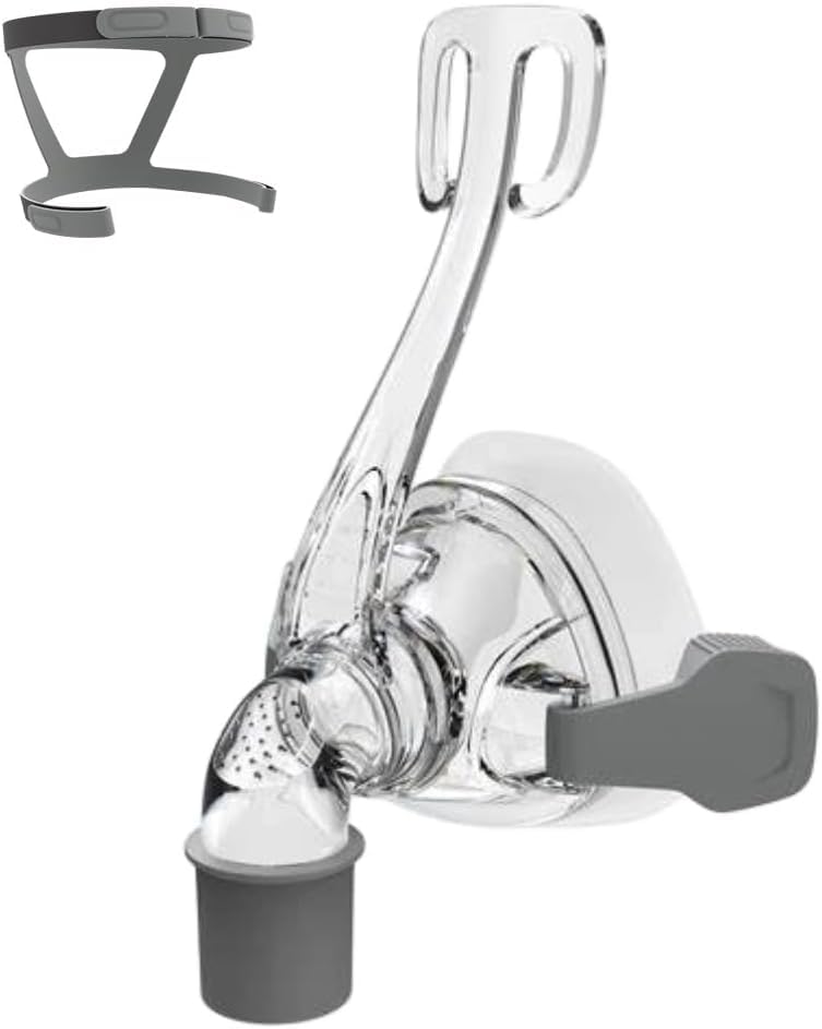Universal Nasal Schlafmaske wiederverwendbares Set Ersatz Nasalmaske Kopfbedeckung Set Nasenmaske der Comfort-Serie mit Kopfbedeckung Ellbogen und Kissen