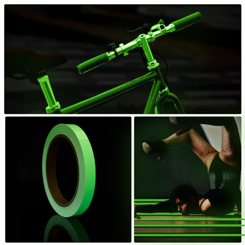 Sidazon SD-01 Glow In The Dark Tape,1/2 In X33Ft Luminous Fluorescent Photoluminescent Tape Stickers thumb #4