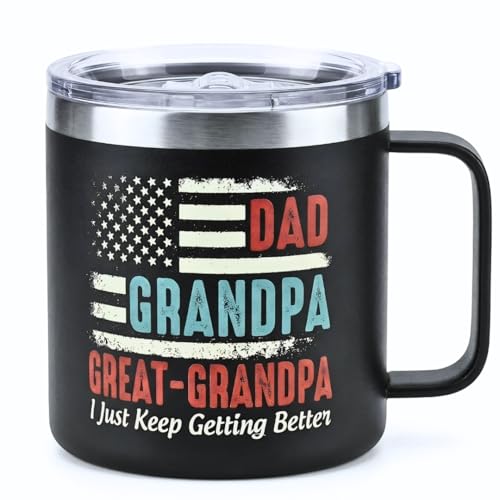 AT2Z GLOBAL Great Grandpa Fathers Day Gift Great Grandpa Gifts Gifts for Greatgrandpa Coffee Mug 14Oz from Family Funny Dad Grandpas GreatGrandpa Mug for Birthday Christmas Fathers Day Gift