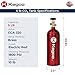 Kegco 3PB5-RED 5 lb. Aluminum Co2 Tank with Electric Red Epoxy Finish