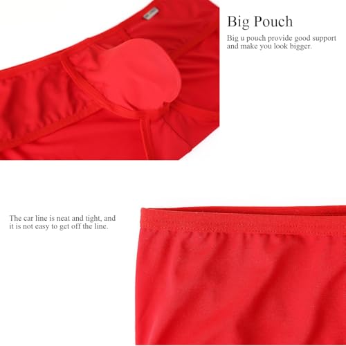 Mens Low Rise Big Pouch Trunks Briefs Underwear3