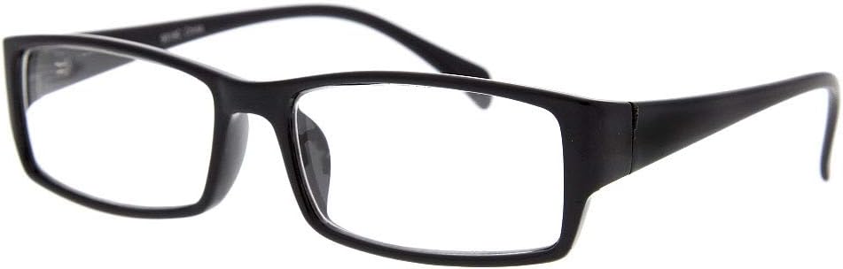 Fake Plastic Rim Clear Lens Plano Reading Glasses for Men and Women