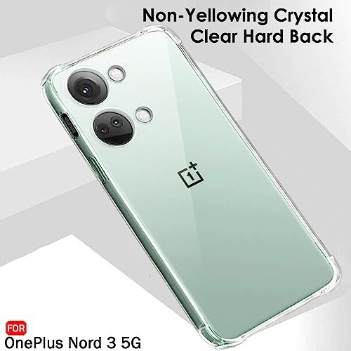 Image of TheGiftKart Crystal Clear Back Cover Case for OnePlus Nord 3 5G | Shock Proof 360 Protection | Hard Clear Back Cover Case for OnePlus Nord 3 5G (PC & TPU, Transparent Bumper)