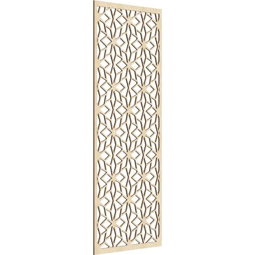 Image of Lake Decorative Pierced Fretwork Wood Wall Panels, 31 3 /8 inchW x 79 3 /8 inchH x 3 /8 inchT, Birch