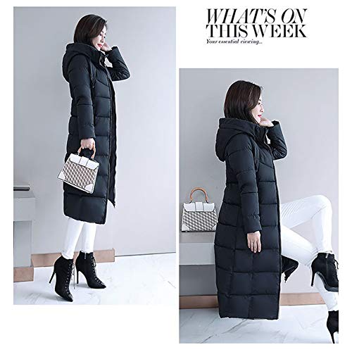 AKT Jaqueta feminina inverno com capuz inverno casaco de algodão feminino grosso quente parcas femin