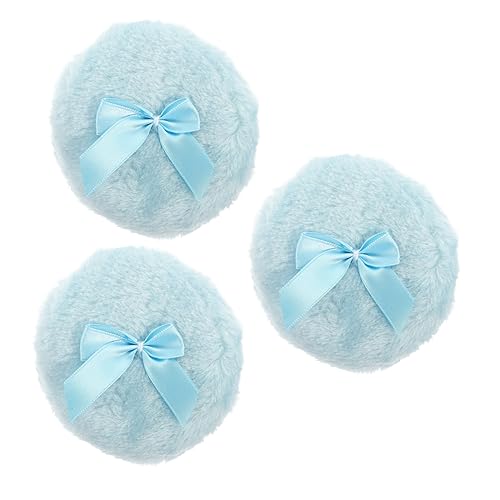 SOESFOUFU 3pcs Powder Puff Body Powder Puff Refreshing Powder Puff Dry Powder Puff Powder Makeup Tools Fluffy Powder Puff Powder Puff Comfortable Bow-knot Powder Puff