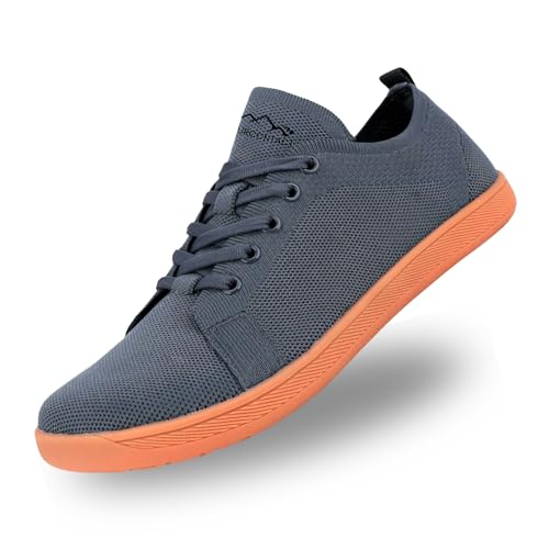 Naturcontact Urban Breeze 2.0 | Original Barefoot Shoes | Unisex Wide Toe Box | 2025 Model | Breathable Minimalist | Foldable Zero Drop | Vegan Footwear-Colour: Anthracite- Size: 7.5 UK
