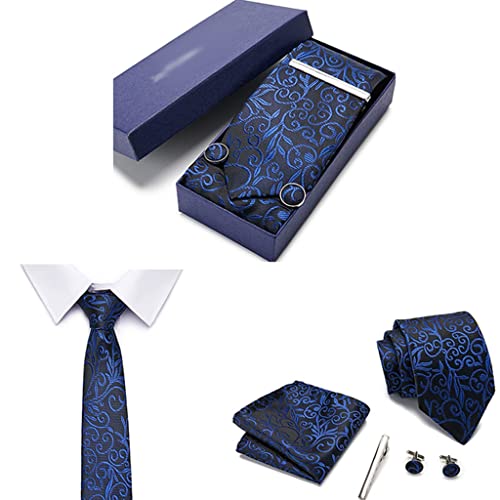 Set de corbata de seda para hombres con accesorios