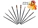 Produktbild kelter Premium Pinsel-Set, 10 STK, inklusive EBOOK, hochwertiges Pinselset aus Nylon für Wasserfarben, Acryl und Ölfarben, optimal für Künstler, Anfänger, Kinder, Schule und Hobby
