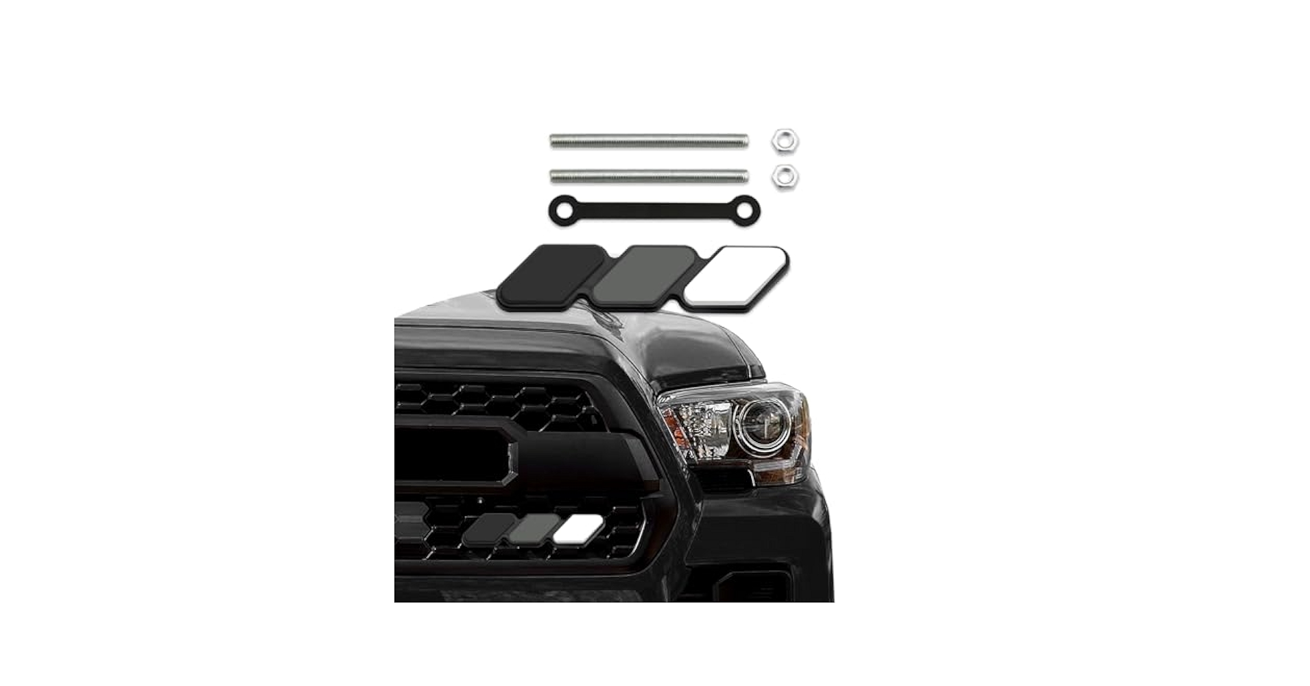 アクセサリー TRD GRILLE BADGE Amazon.com: TRD Grille Decor Badge, Tri-Color Grille Badge