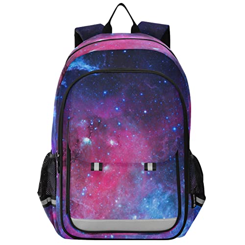 Sac à dos pour la randonnée et l'école pour enfants au motif galaxie