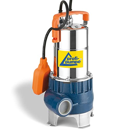 EU-Qualitätprodukt! Flachsaugende Schmutzwasser Tauchpumpe DRAINAGEPUMPE FÄKALIENPUMPE TROPFKÖRPERPUMPE KLÄRANLAGENPUMPE Pumpe DRAIN-VORTEX-600-ZXm als Gartenpumpe zum Bewässern und als Kellerpumpe