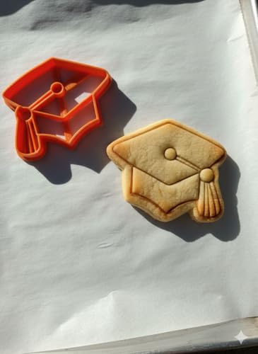 T3D Cookie Cutters Graduation Cap Cookie Cutter, Suitable for Cakes Biscuit and Fondant Cookie Mold for Homemade Treats