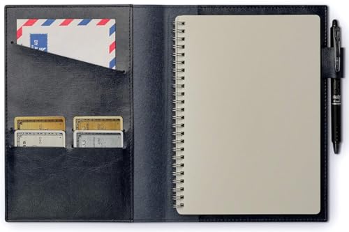 Étui portefeuille en cuir vegan pour vos carnets de croquis et journaux au café