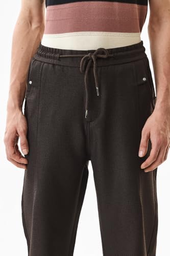 Image of SNITCH Men Chinos | Slim Fit Mid Rise Solid Pattern | Cotton Blend with Medium Stretch & Smooth Texture | Button & Zip Closure for Casual & Street Wear