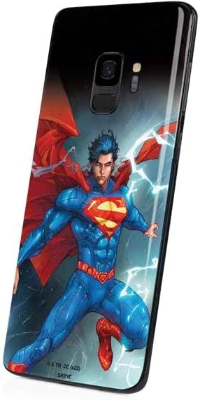Skinit Decal Phone Skin Compatible with Samsung Galaxy S9 - Officially Licensed Warner Bros Superman Heat Vision Design