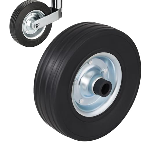 Ersatzrad 225x70mm Vollgummireifen auf Stahlfelge passend für Automatik-Stützräder bis 400 kg robustes Stützrad Ersatzteil für Anhänger & Wohnwagen