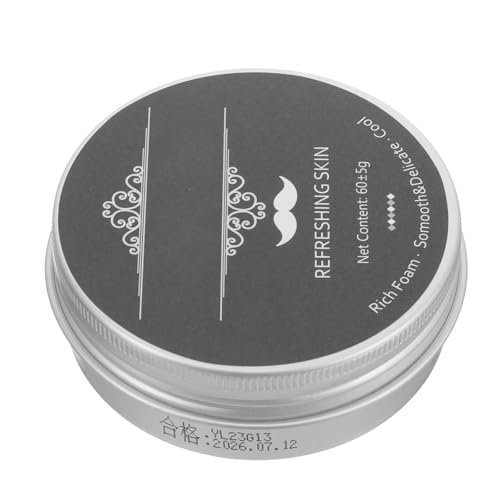 FOMIYES Jabón de Afeitar para Hombres Aroma a Menta Barra Compacta y Ligera para Afeitado Suave y Limpieza Profunda Barba Adecuado para Uso Diario y Cuidado Personal Masculino