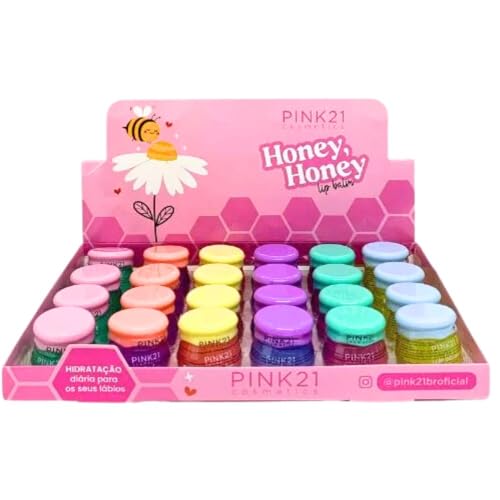 PINK21 LIP BALM HONEY 24UN CS5030 DISPLAY