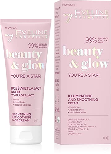 Eveline Cosmetics Beauty & Glow Crema suavizante iluminadora, 75 ml