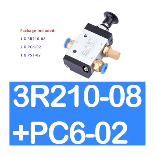 Vanne de commande pneumatique 3R210-08 1/4 distributeur manuel air comprimé
