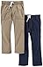 Carter's Baby Boys' Toddler 2-Pack Woven Pant, Khaki/Navy, 3T