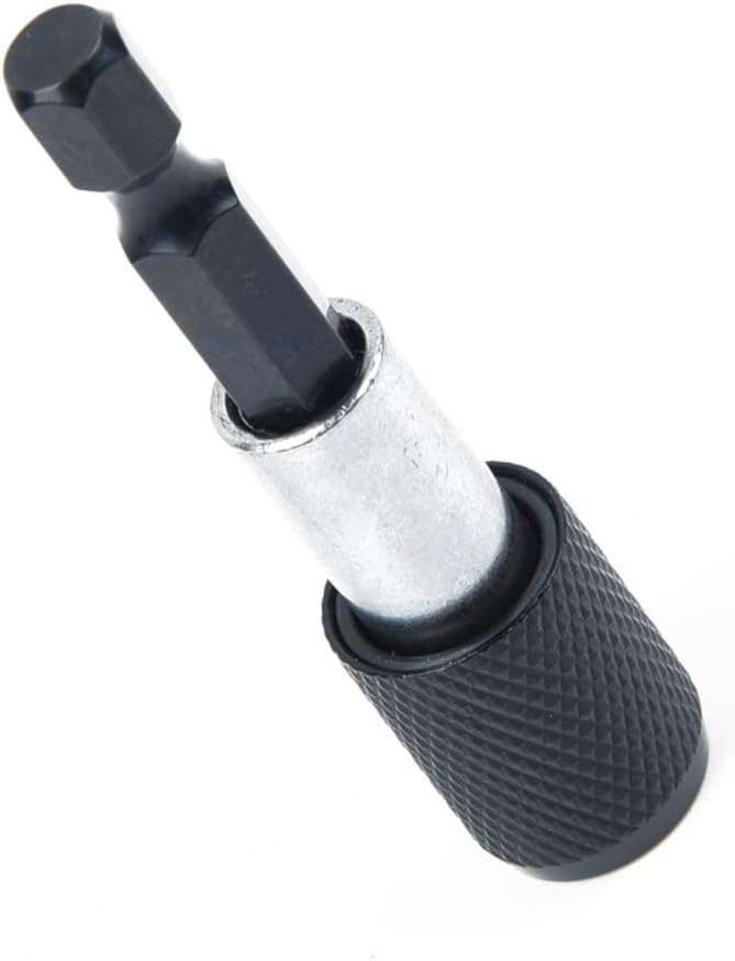 1/4" 60mm Hex Shank Quick Release Drill Screw Magnetic Screwdriver Bit Holder Quick Change Shank Tool,China