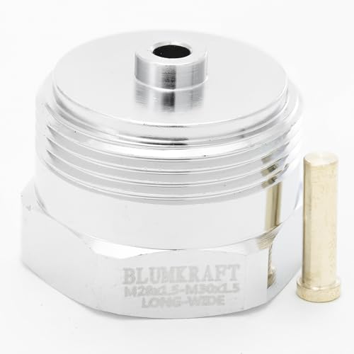 BLUMKRAFT - Adaptador de metal para radiadores TA M28 x1.5 a M30 x 1.5 para termostato/cabeza termostática M30x1.5 macho (M28 LONGWIDE)