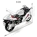 1:12 Motorcycle Model Toy for Suzuki Hayabusa Metal Die-cast with Plastic Motorcycle Model for Maisto No Assembly Required Mini Finished Moto Gift for Adult（Silver）