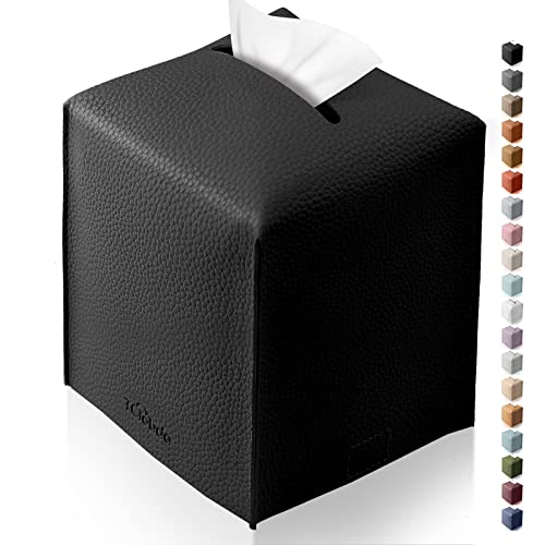 Tissue Box Cover, Tclouda, Modern PU Leather Square Tissue Box