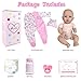 Aori Lifelike Reborn Baby Dolls - 18'' Realistic Newborn Girl Handmade Baby Doll with Pink Outfit & Birth Certificate - Weighted Body for Role Play, Gift for Kids Ages 3+