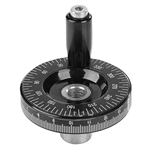 Nicoone 1 stks 63mm Solid Bakeliet Hand Wiel Schaal Handwiel Machinery Accessaries