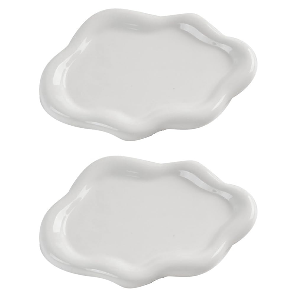 CTRLZS Jewelry Tray Jewelry Dish Cute Cloud Tray Ceramic Tray Trinket Dish Ring Dish Vanity Tray