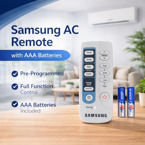 Image of Electronic Spices AC Remote | Compatible with Samsung AC (Model AC-5) with AAA Batteries