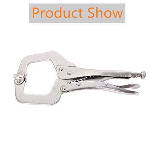 Findmall DOSE NOT APPLY 11 Inch Locking C-Clamp 5Pack Locking Pliers Adjustable Welding Clamps W/Regular Tip And Swivel Pad thumb #1
