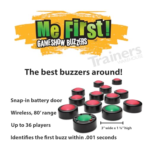 Trainers Warehouse Me First Version 4 Wireless Game buzzers - Small Group Set (4 Users) | Involve Every Student - Dynamite Audience Participation Tool | Make Trivia and quizzes Fun! by Trainers Warehouse - Image 8