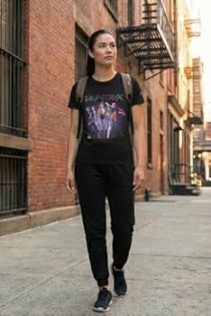 Camiseta K-Pop Demon Huntrix Rumi Mira Group Pose, Preto, PP