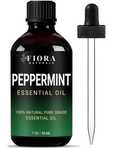Image of Peppermint Oil by Fiora Naturals - 100% Pure Peppermint Essential Oil, Mentha Piperita Mint Oil for Aromatherapy Diffuser, Skin, Hair, Scalp, DIY Soap & Candle Making, Aceite de Menta