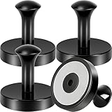 Neosmuk Magnethaken für Kränze, 30kg 4er-Pack Extra Starke Schwarz Haken, Tragkraft, für Kränze, Kreuzfahrtkabinen, Mäntel, Schlüssel & Ordnung