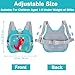 Toddler Harness Leash + Anti Lost Wrist Link, Accmor Dinosaur Baby Harnesses with Kids Leashes for Boys, Cute Child Walking Anti-Lost Holder Bracelet Strap Tether for Outdoor Keep Kid Close (Blue)