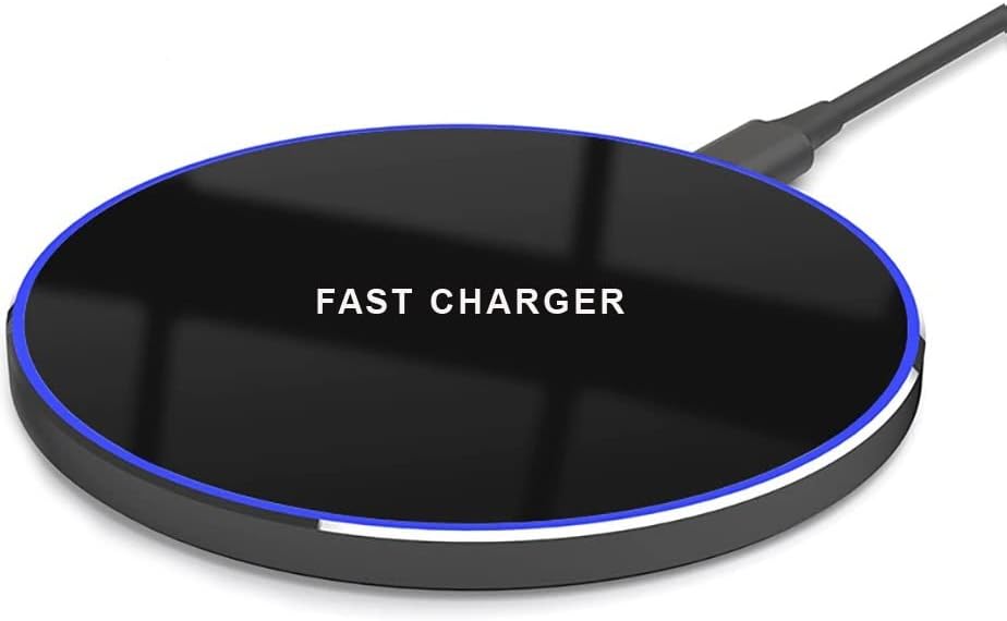 Miniatura 3 de DGN Cargador inalámbrico, almohadilla de carga inalámbrica rápida de 10 W máxima compatible con iPhone y todos los dispositivos habilitados para QI