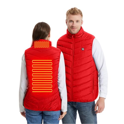 Image of Heated Vest Women and Men USB Rechargeable Heated Vests Stand Collar Packable down Puffer Heating Vest Outerwear