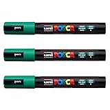 Lot de 3 marqueurs. Posca Lot de 3 marqueurs PC-5M Uni-Ball (gamme complète de 35 couleurs disponibles)