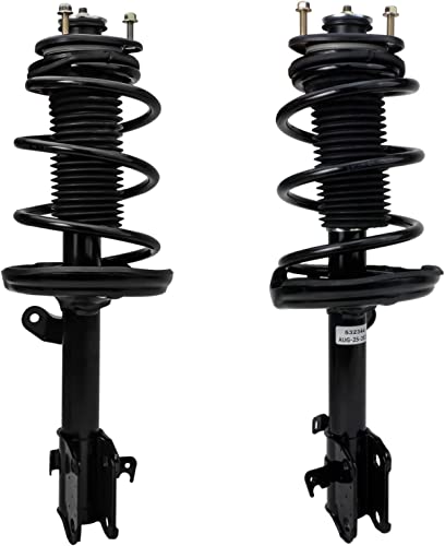 Image of Detroit Axle - 12pc Struts Kit for 2006-2014 Honda Ridgeline, Front Inner Outer Tie Rods Front Rear Sway Bar Links Struts & Coil Spring Assembly Replacement Suspension Struts Shocks