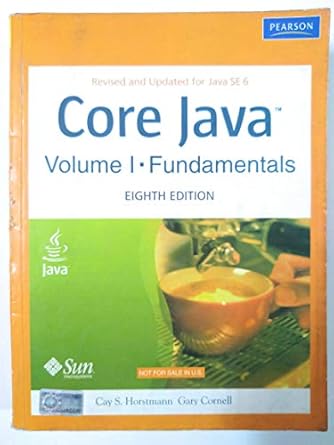 Core Java Vol 1 Fundamentals, 8ed: Horstmann Cay S: 9788131719459 ...
